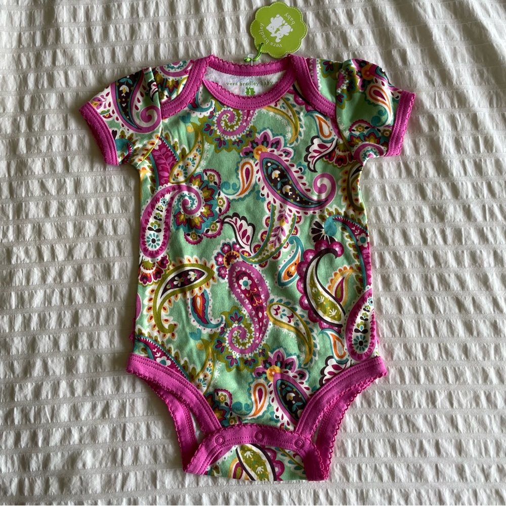 ‼️SOLD‼️NWT Vera Bradley Baby 3-6 months  onesie
